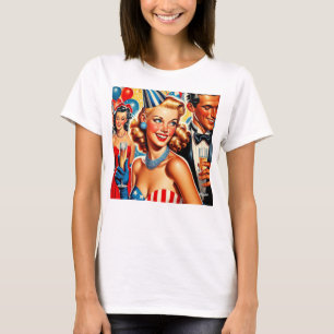 Vintage Birthday Illustration  T-Shirt