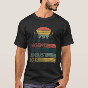 Vintage Birthday Party Retro Legend Since August 2 T-Shirt