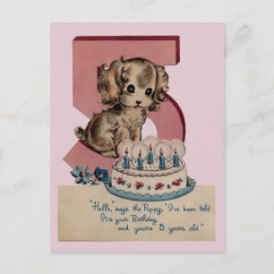 Vintage Birthday Postcard
