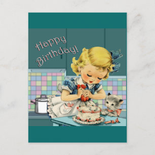 Vintage Birthday   Postcard