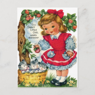 Vintage Birthday Postcard