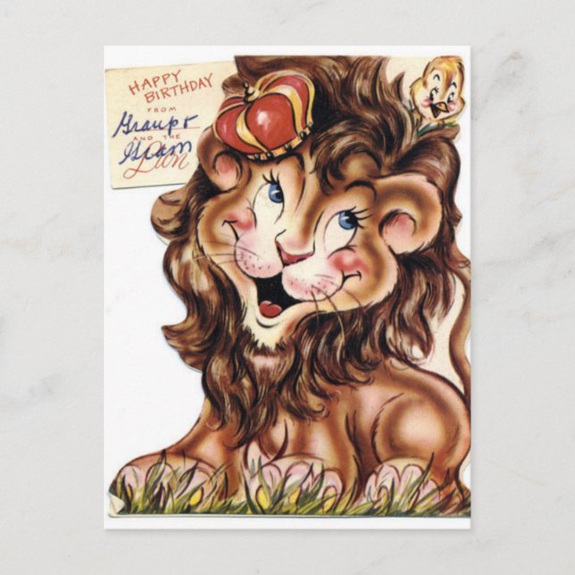 Vintage Birthday Postcard (Front)