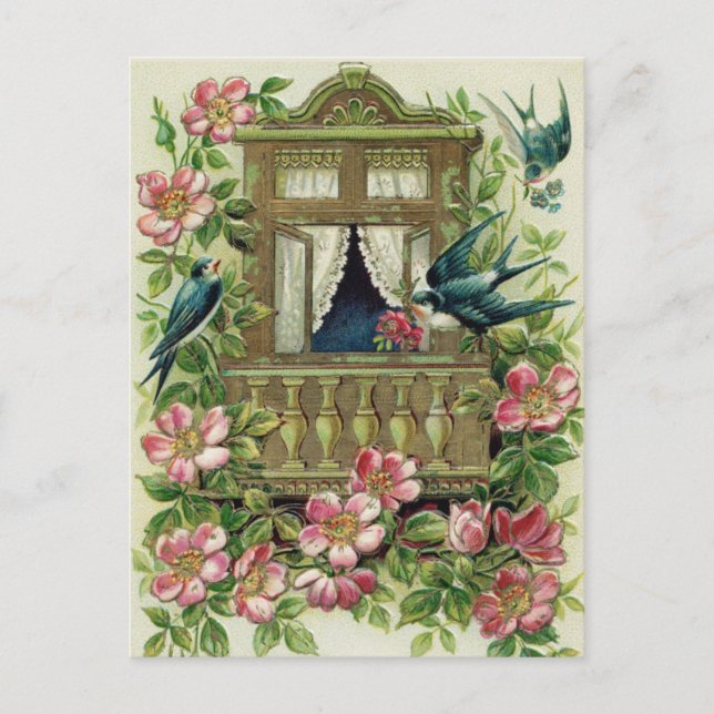 Vintage Birthday Postcard (Front)