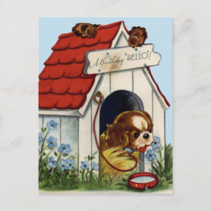 Vintage Birthday Postcard