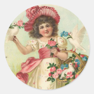 Vintage Birthday Sticker