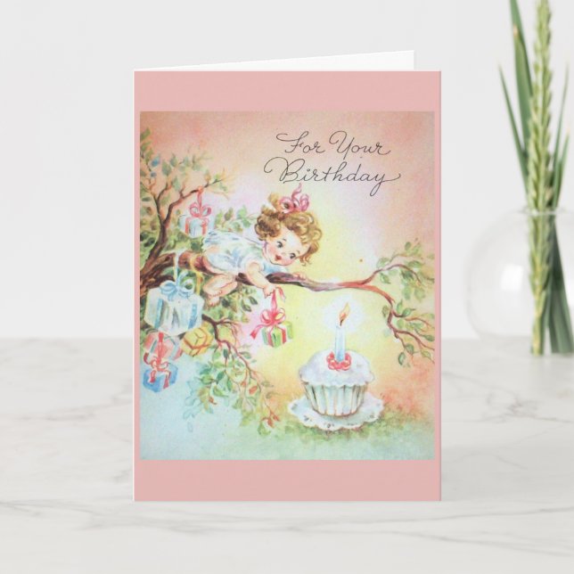 Vintage Birthday - Sweetest Surprises, Card (Front)