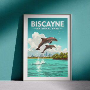 Vintage Biscayne National Park Poster