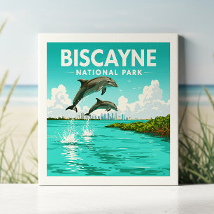 Vintage Biscayne National Park Tile