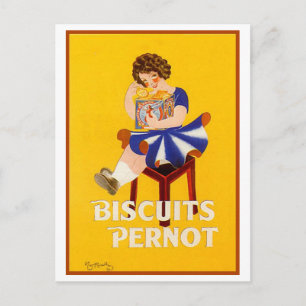 Vintage Biscuits Pernot Ad Postcard