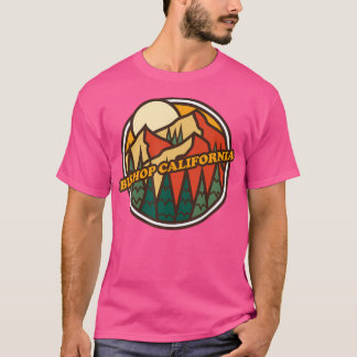 Vintage Bishop California Mountain Hiking Souvenir T-Shirt