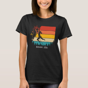 Vintage Bishop USA Rock Climbing Bouldering Mounta T-Shirt