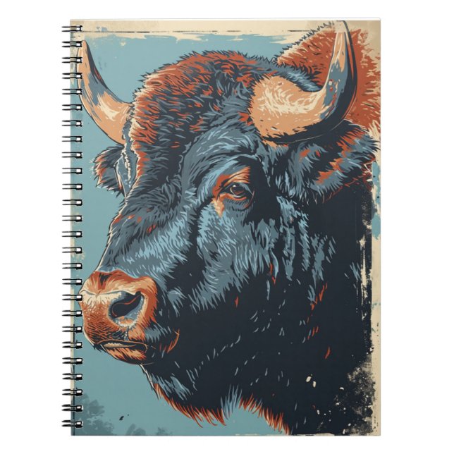 Vintage Bison Notebook (Front)