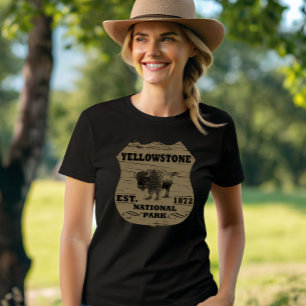 Vintage Bison Yellowstone National Park T-Shirt