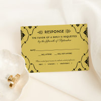 Vintage Black and Gold Art Deco Wedding