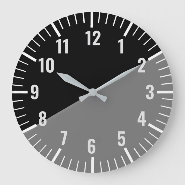 Vintage Black and Grey Clock With Numbers (Front)