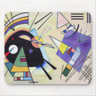 Vintage Black and Violet - Kandinsky Art Mouse Mat