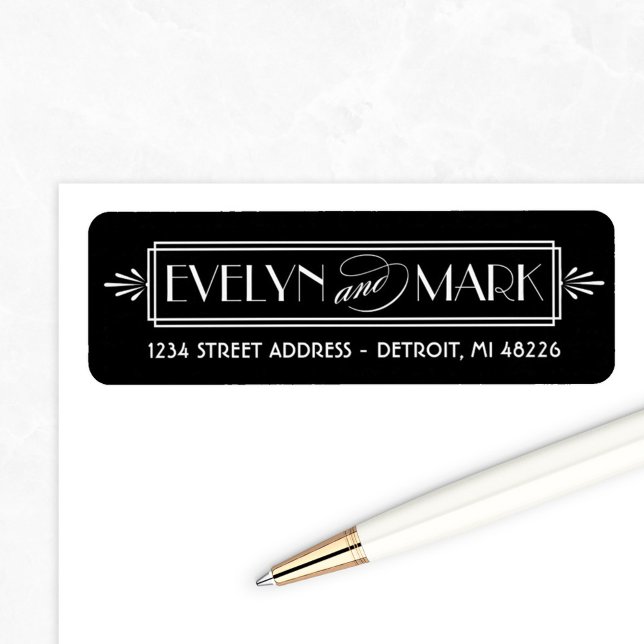 Vintage Black Art Deco Wedding Monogram (Creator Uploaded)