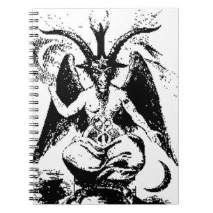 Vintage Black Baphomet Notebook