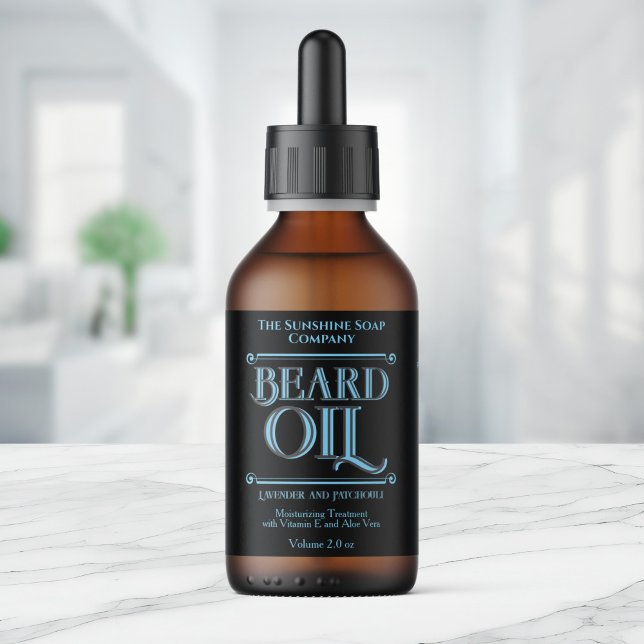 Vintage Black Beard Oil Bottle Label (Creator Uploaded)