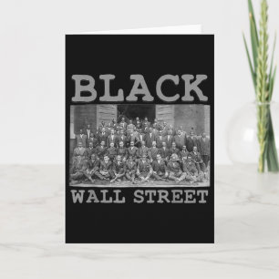 Vintage Black Business Black History Month Black W Card
