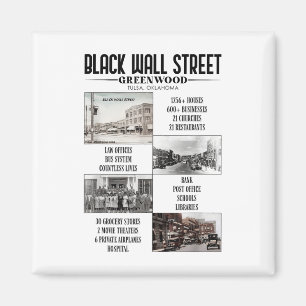 Vintage Black Business Black History Month Black W Magnet