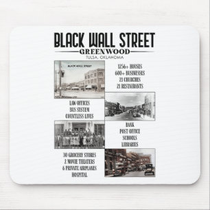 Vintage Black Business Black History Month Black W Mouse Mat