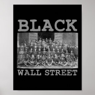 Vintage Black Business Black History Month Black W Poster