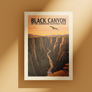 Vintage Black Canyon of the Gunnison National Park Postcard
