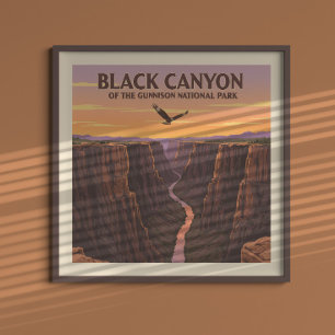 Vintage Black Canyon of the Gunnison National Park Poster