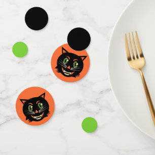Vintage Black Cat Confetti
