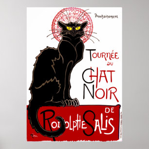 Vintage Black Cat Le Chat Noir Poster