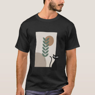 Vintage Black Cat Mid Century Modern Retro Art 50s T-Shirt