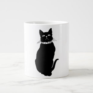 Vintage Black Cat  Mug