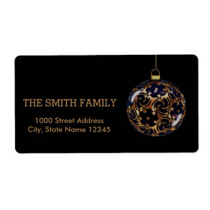 Vintage Black Christmas Ball Holiday Return