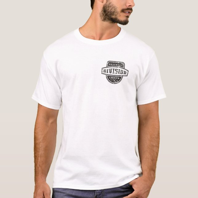 Vintage Black Division Baseball Tee (Front)