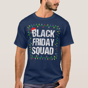 Vintage Black Friday Squad Christmas Light T-Shirt