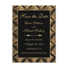 Vintage Black Gold Art Deco Gatsby Save The Date
