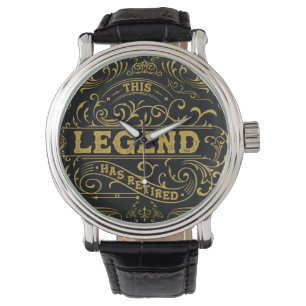 Vintage Black Gold Legend Retirement Watch