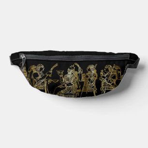 Vintage Black Gold Persian Art Bum Bags