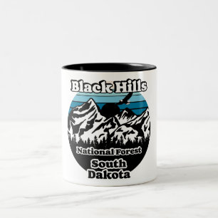 Vintage Black Hills National Forest South Dakota Two-Tone Coffee Mug