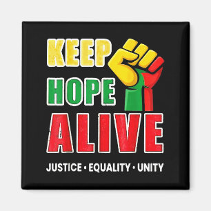 Vintage black history keep hopes alive women men magnet