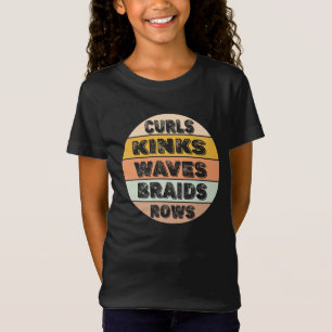 Vintage Black History Month Gift Curls Kinks Waves T-Shirt