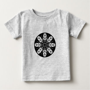 Vintage Black Japan Inoue Mon Oriental Art Baby T-Shirt