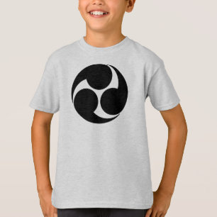 Vintage Black Kobayakawa Japan Mon Oriental T-Shirt