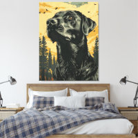 Vintage Black Labrador Retriever Posters