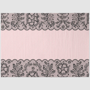 Vintage Black Lace decoupage Tissue Paper