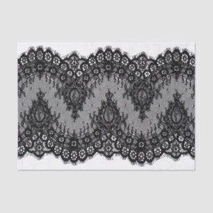Vintage Black Lace Tissue Paper