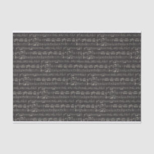 Vintage black music note Pattern Musician   Tissue Paper