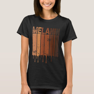 Vintage Black Pride Blm Melanin Women Men Afro Que T-Shirt