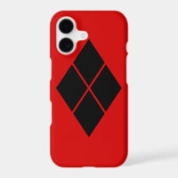 Vintage Black Red Takeda Japan Mon Oriental Art